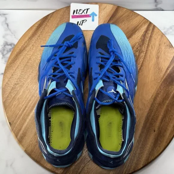 Men’s size 13-Mizuno Wave Enforce Tour AC Tennis Shoes Dark Blue NO INSOLES - Picture 9 of 11